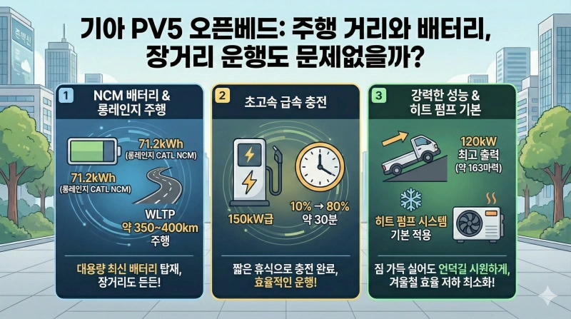 기아 PV5 오픈베드, 기아 PBV, PV5 출시일, PV5 스펙, 전기트럭 보조금, 이지 스왑, PV5 가격, 기아 전기차 2025, 1톤 전기트럭 추천, 목적 기반 모빌리티