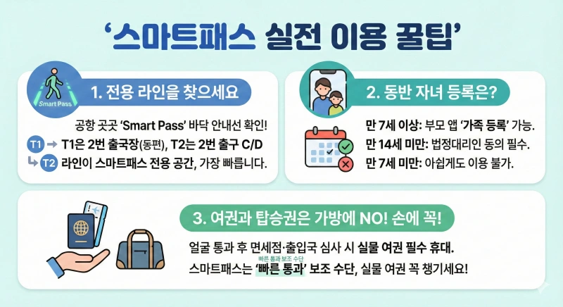 인천공항 스마트패스 완벽 가이드: "아직도 줄 서시나요?" 전 탑승구 확대 적용 총정리 3 인천공항 스마트패스 2 1