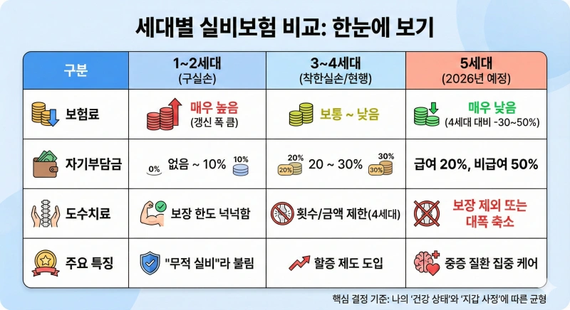 5세대 실비보험 출시 임박! 갈아타면 이득일까, 손해일까? (2026년 대비 최신판) 3 5세대 실비
실비갈아타기