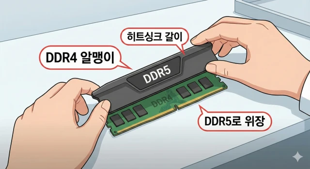 "이게 왜 안 꽂히지?" DDR5인 줄 알았는데 DDR4? 2025년형 램 둔갑 사기 주의보 2 수법
갈아치기