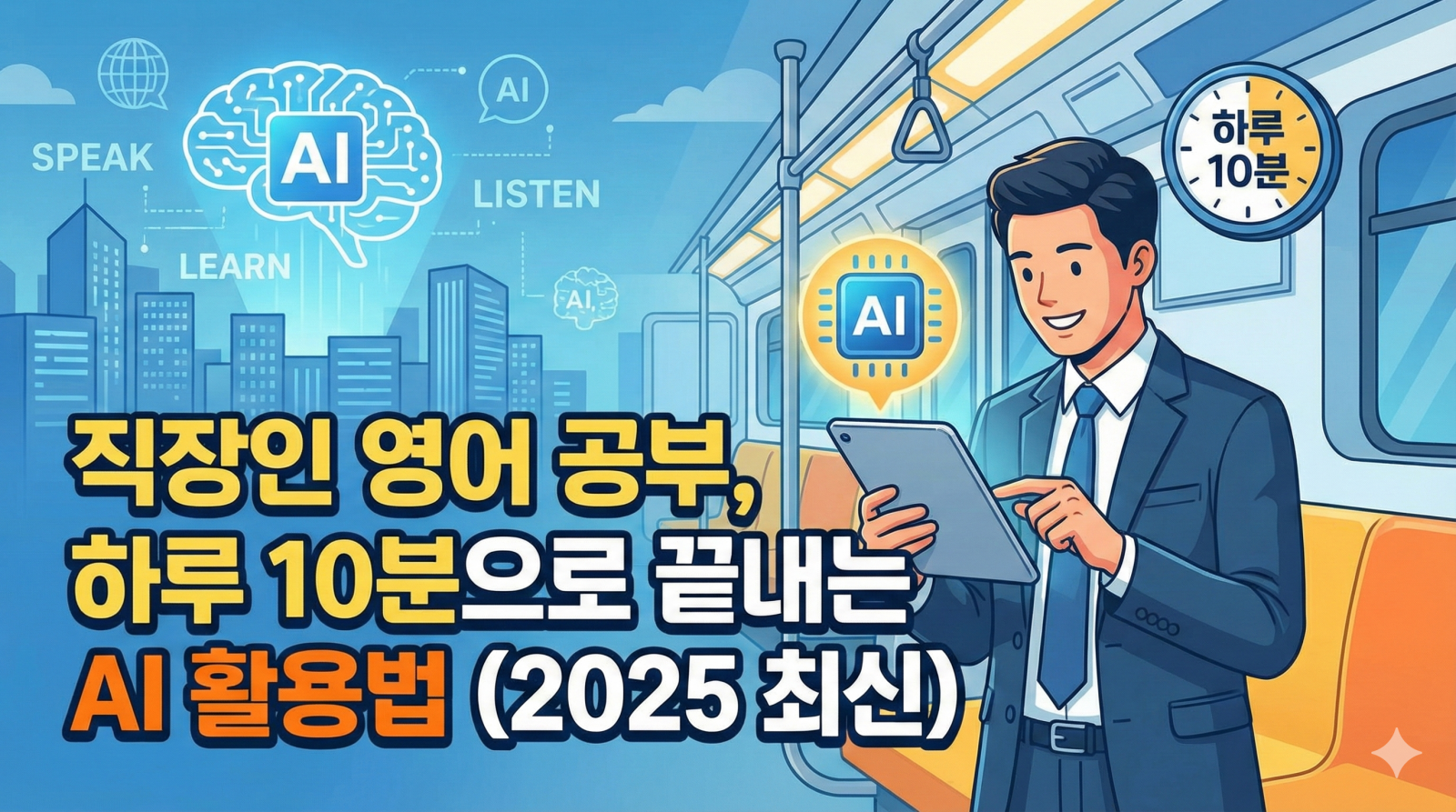 직장인 영어공부 10분 AI 활용