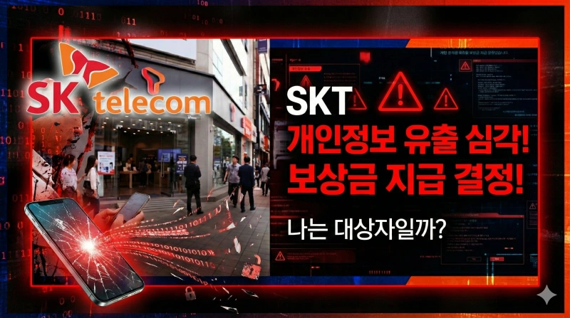 SKT 개인정보 유출 보상, 10만원 보상금 신청, SKT 해킹 피해 확인 개인정보유출 보상안