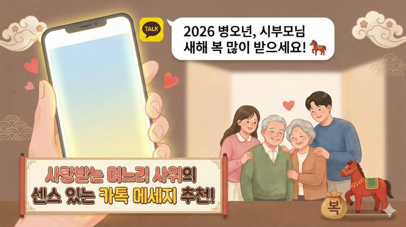 시부모님 새해 인사, 2026년 새해 인사말, 병오년 인사말, 카톡 새해 인사, 며느리 새해 인사, 사위 새해 인사, 센스있는 인사말, 새해 덕담, 시부모님 명절 인사, 새해 카톡 문구