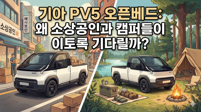 기아 PV5 오픈베드, 기아 PBV, PV5 출시일, PV5 스펙, 전기트럭 보조금, 이지 스왑, PV5 가격, 기아 전기차 2025, 1톤 전기트럭 추천, 목적 기반 모빌리티