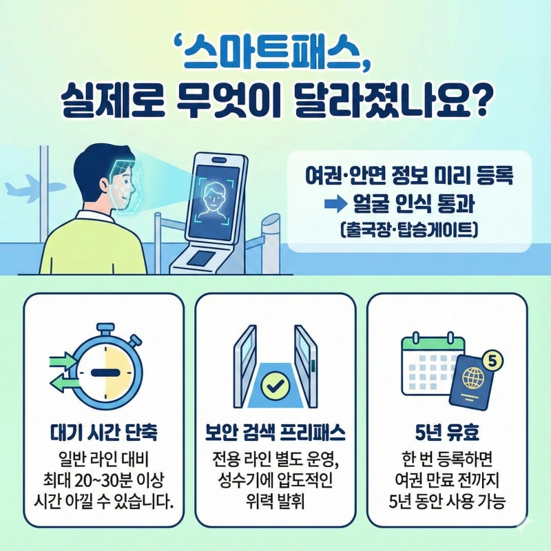 인천공항 스마트패스 완벽 가이드: "아직도 줄 서시나요?" 전 탑승구 확대 적용 총정리 1 인천공항 스마트패스 1