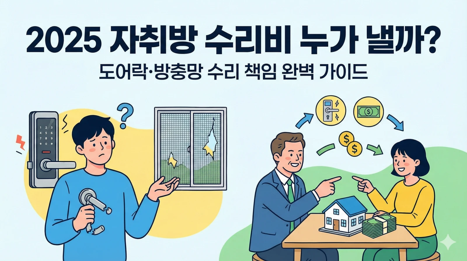 자취꿀팁 수리비 세입자 집주인