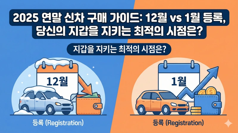 #연말신차구매, #12월1월등록차이, #중고차감가기준, #2025자동차할인, #2026전기차보조금