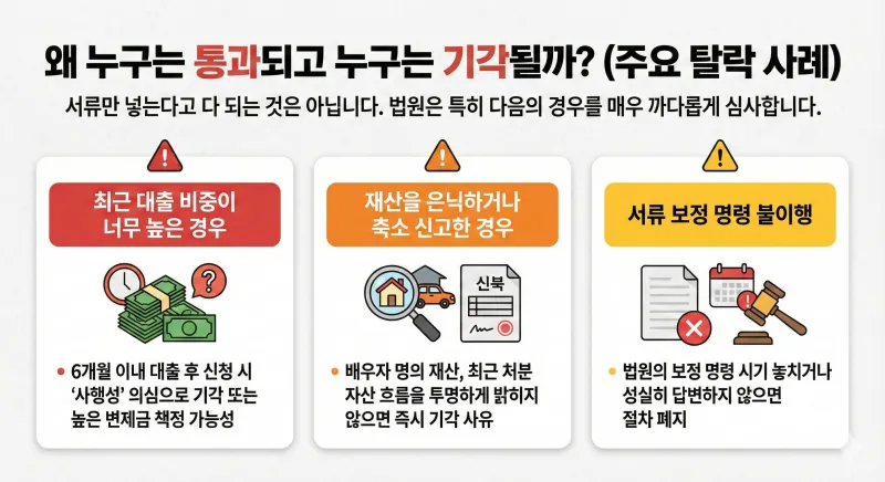 개인회생 신청 자격, 2026년 개인회생, 최저생계비, 변제금 계산, 소득 기준, 부채 한도, 개인회생 기각 사유, 채무 탕감, 개인회생 상담, 1인 가구 생계비