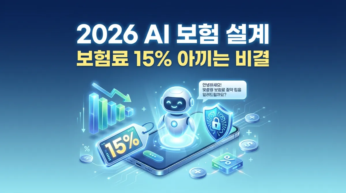 2026년 AI 보험 설계 추천 및 내 보험료 15% 아끼는 생성형 AI 보장 분석 서비스 BEST 3