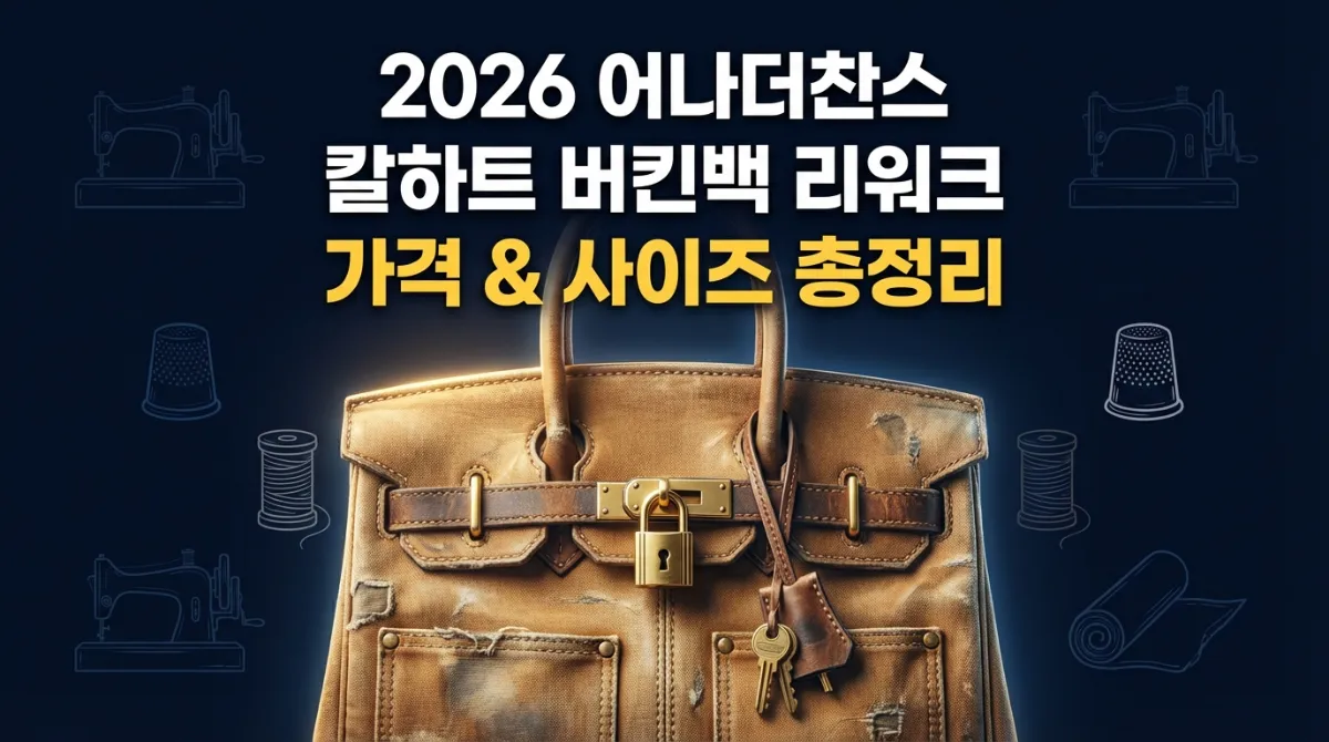 2026 어나더찬스 칼하트 버킨백 리워크 가격 및 사이즈 총정리와 에르메스보다 구하기 힘든 이유