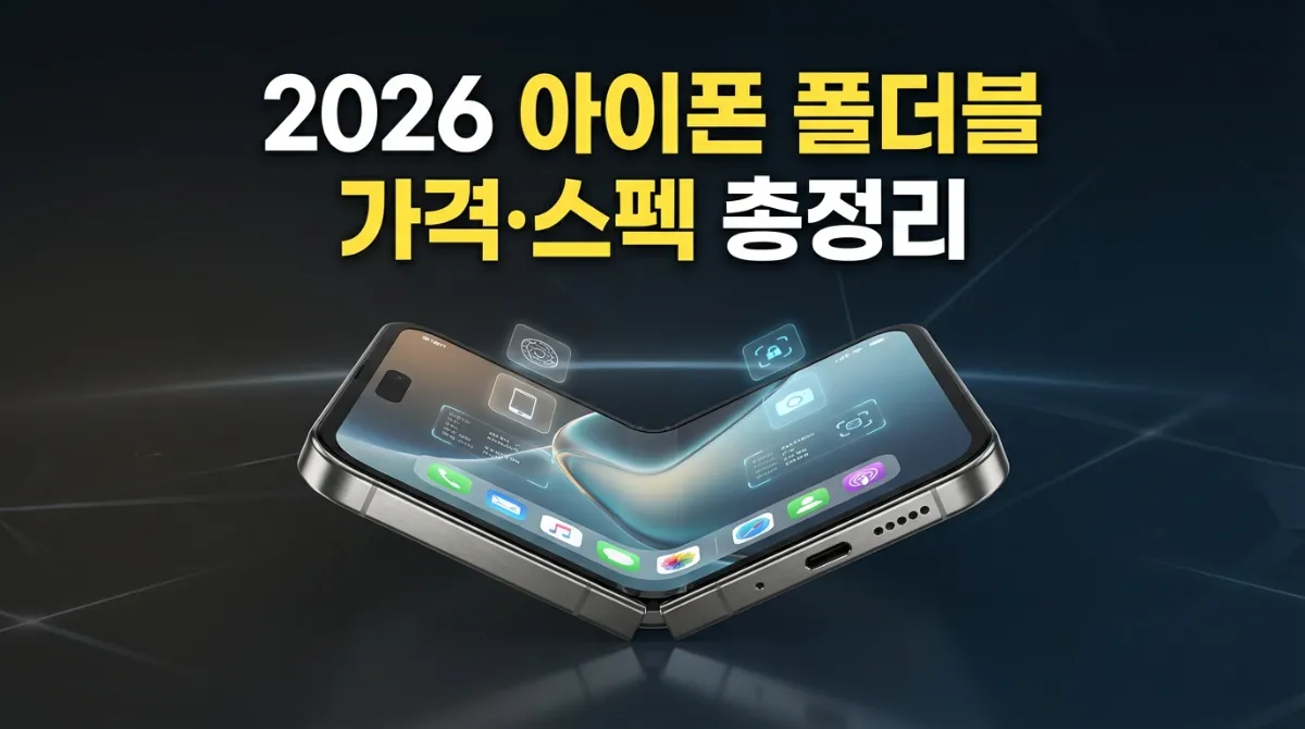 2026년 아이폰 폴더블 출시일 및 예상 가격 정보와 역대급 스펙 및 디자인 루머 정리