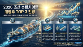 2026년 조선 슈퍼사이클 관련주 대장주 TOP 3 HD현대, 삼성중공업, 한화오션 주가 전망 및 목표주가