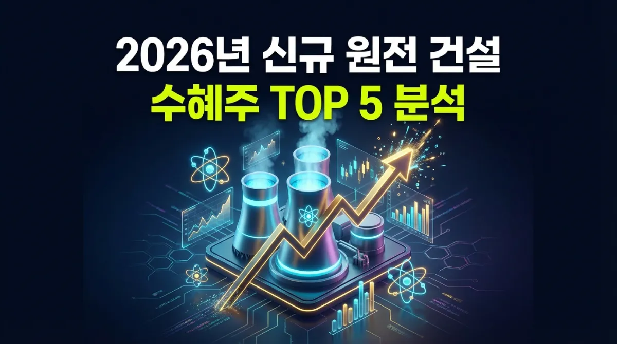 2026년 신규 원전 건설 계획 수혜주 TOP 5 및 11차 전기본 관련주 전망 분석