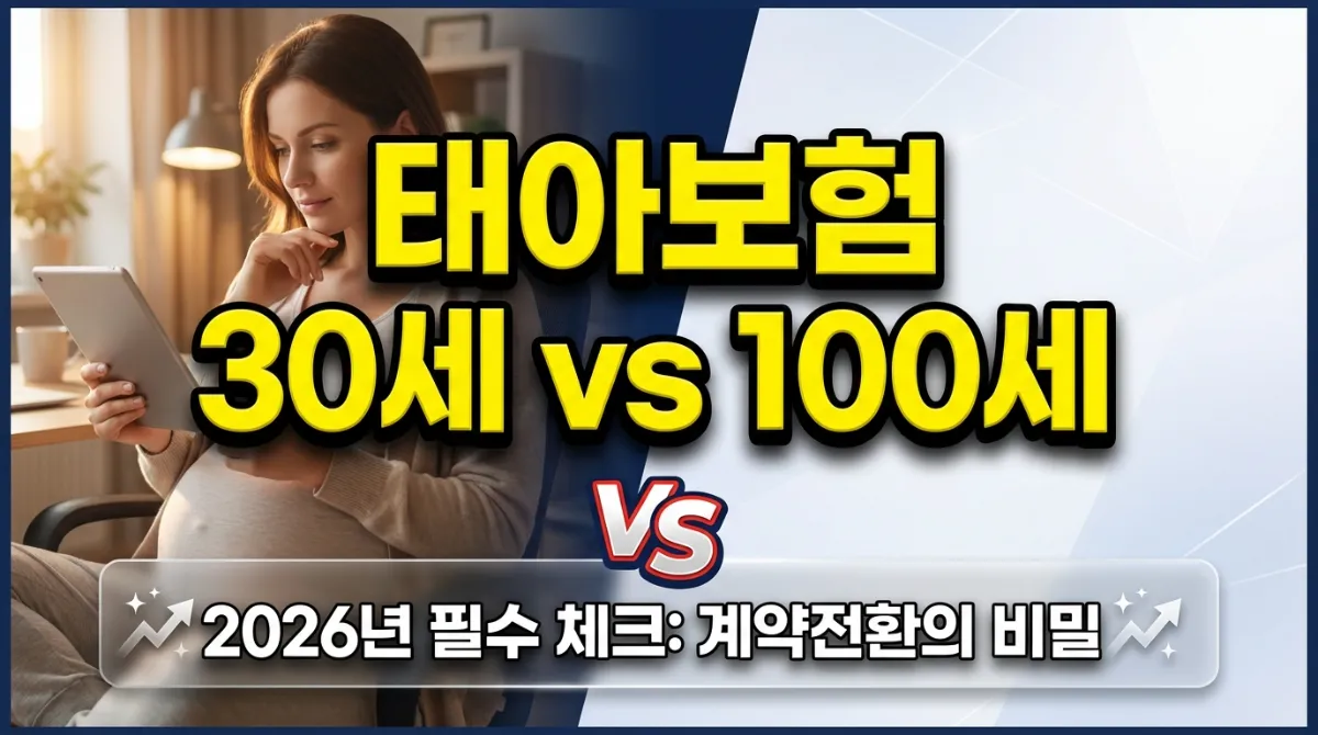 2026년 태아보험 30세 vs 100세 만기 비교 및 효율적인 계약전환제도 선택 가이드