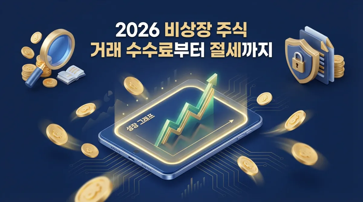 2026년 비상장 주식 거래 방법 완벽 가이드: 수수료 비교 및 절세 전략 핵심 정리