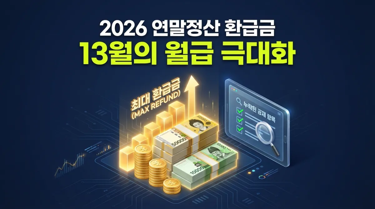 2026 연말정산 환급금 조회 방법과 놓치기 쉬운 소득공제 항목 정리를 통한 13월의 월급 극대화 가이드