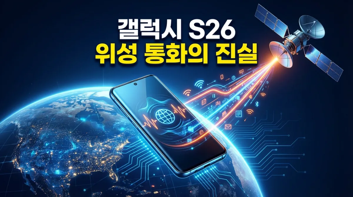 2026년형 갤럭시 S26 위성 통신 기능 유출 정보 및 위성 음성 통화 지원 여부 분석