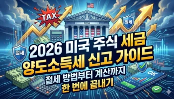 미국 주식 세금, 양도소득세 신고, 해외주식 절세, 2026년 양도소득세, 미국 주식 공제, 손익통산, 배우자 증여 절세, 금투세 폐지, 해외주식 세금 계산기, 5월 양도소득세 확정신고