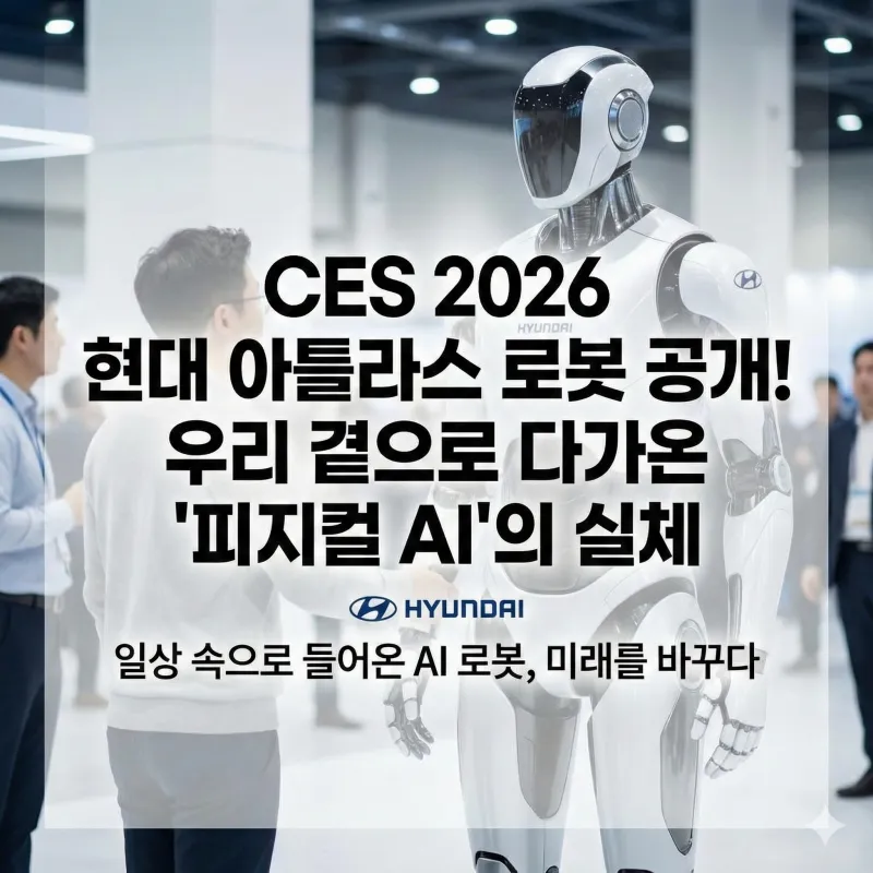 CES 2026, 현대자동차 아틀라스, 보스턴 다이내믹스, 휴머노이드 로봇, 전동식 아틀라스, 피지컬 AI, 로봇 상용화, 구글 딥마인드 파트너십, 소프트웨어 정의 공장(SDF), 현대모비스 액추에이터