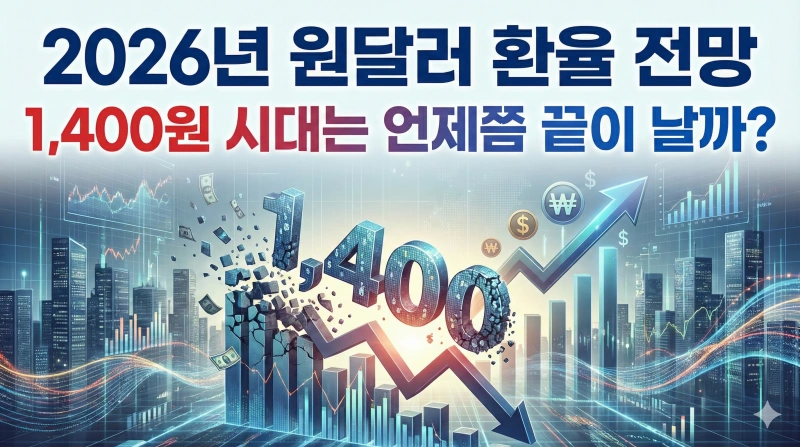 원달러 환율 전망, 달러 투자 전략, 2026년 환율, 미국 금리 인하, WGBI 편입, 환율 하락 시점, 달러 인덱스 전망, 원화 가치, 외환 시장 분석, 환테크 방법
