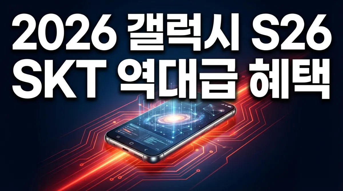 2026 갤럭시 S26 SKT 사전예약 단통법 폐지 후 성지 가격 및 혜택 총정리