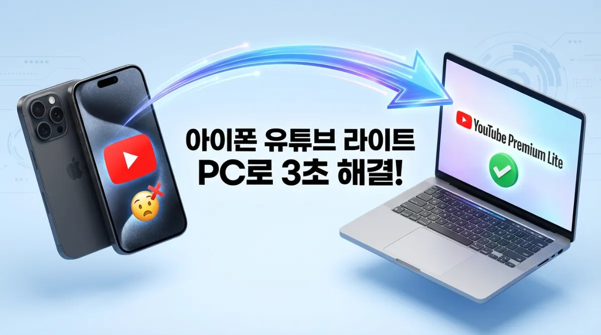 2026 아이폰 유튜브 프리미엄 라이트 가입 안됨 현상 해결 및 월 8500원 PC 링크 가입 방법