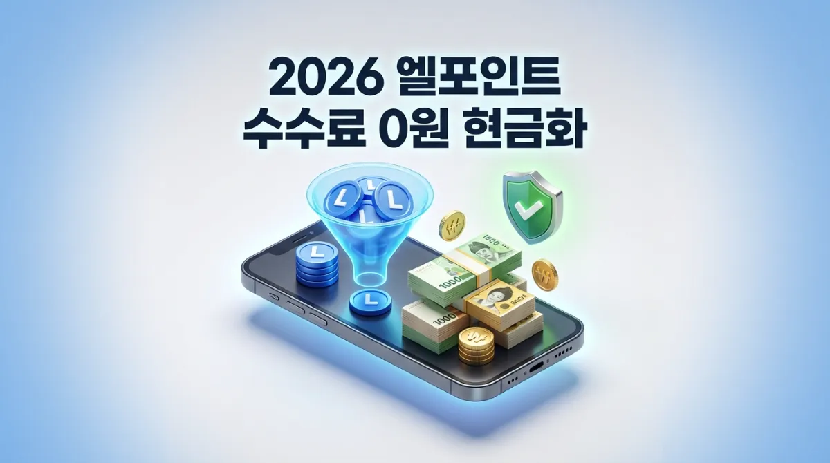 2026 엘포인트 현금화 방법 하나머니 막힘 해결 및 수수료 0원 계좌이체 우회 루트 가이드