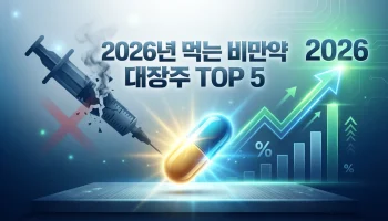 2026년 먹는 비만약 상용화 임박 관련주 및 대장주 TOP 5 분석: 주사기 없는 세상 경구용 비만치료제 전망