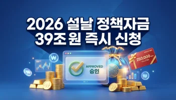 2026년 소상공인 설날 정책자금 신청방법 및 25만원 바우처 지원금 안내