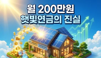 2026 햇빛소득마을 신청 자격 및 수익률 분석과 월 200만원 연금의 진실 (경기 RE100 비교)