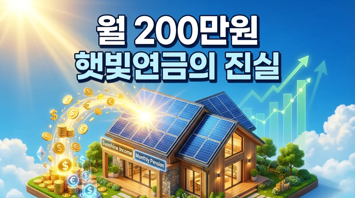 2026 햇빛소득마을 신청 자격 및 수익률 분석과 월 200만원 연금의 진실 (경기 RE100 비교)