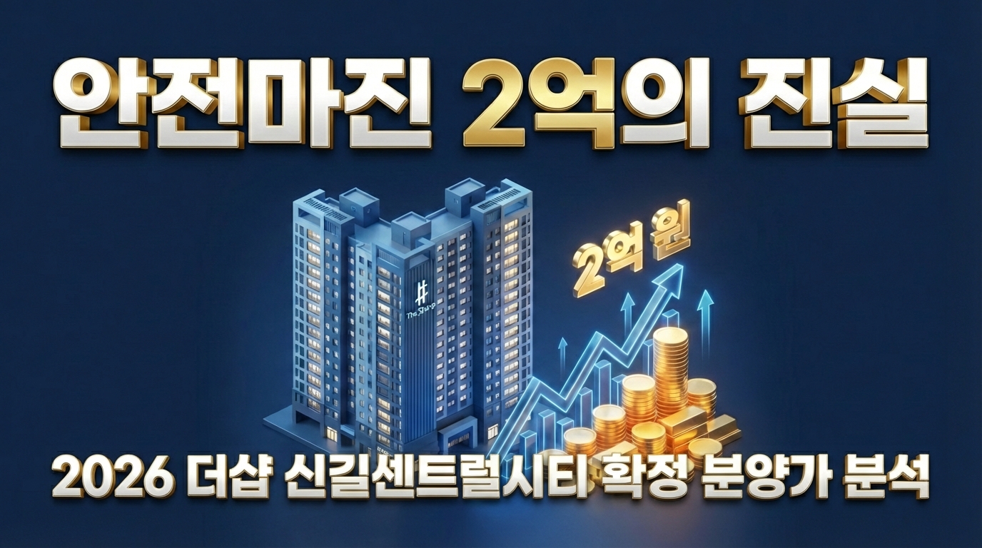 2026 더샵 신길센트럴시티 확정 분양가 분석 및 2억 안전마진 포함 청약 전략