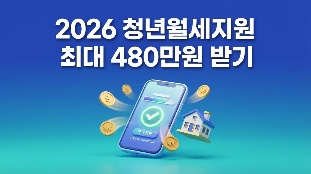 2026년 청년월세지원 조건 완화 및 24개월 480만원 지원 대상자 조회 상시신청 가이드