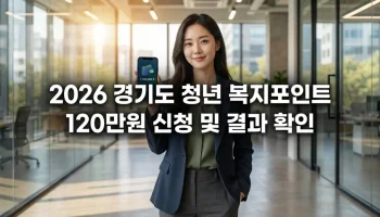 경기도 청년 복지포인트 신청 자격 및 120만원 혜택 안내