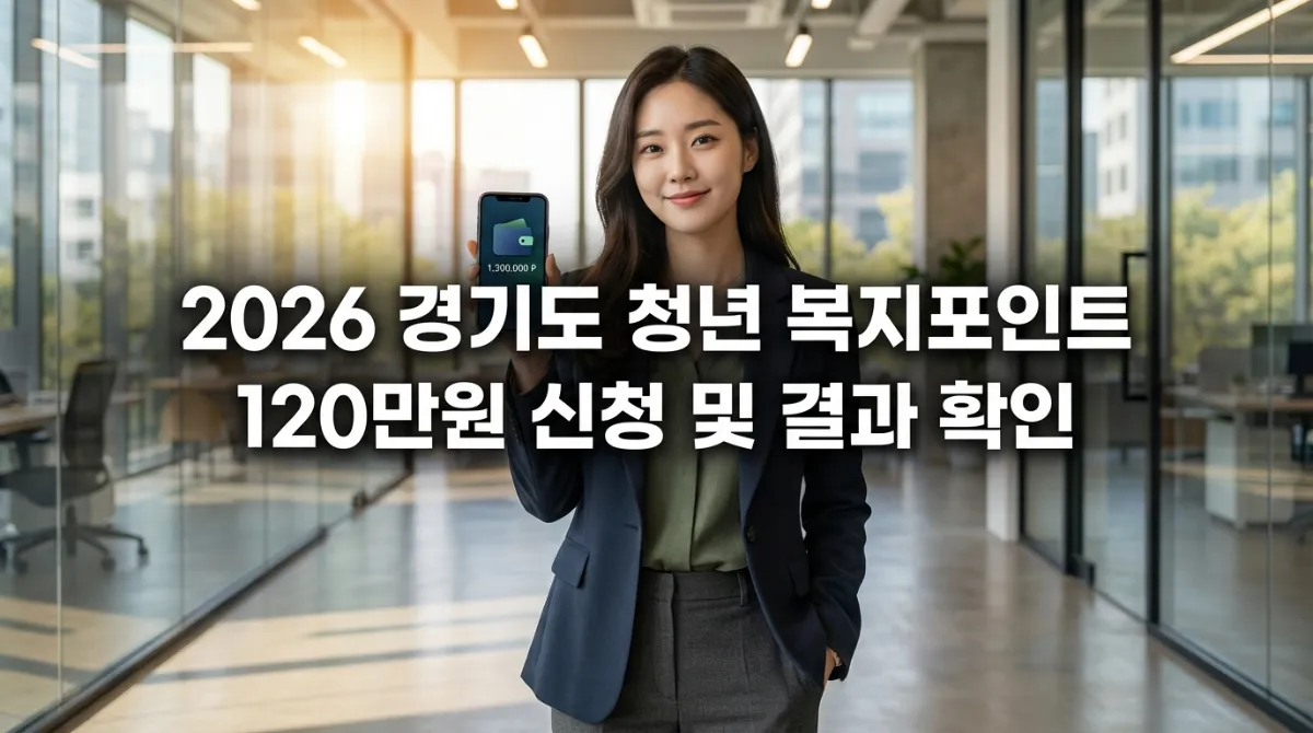 경기도 청년 복지포인트 신청 자격 및 120만원 혜택 안내
