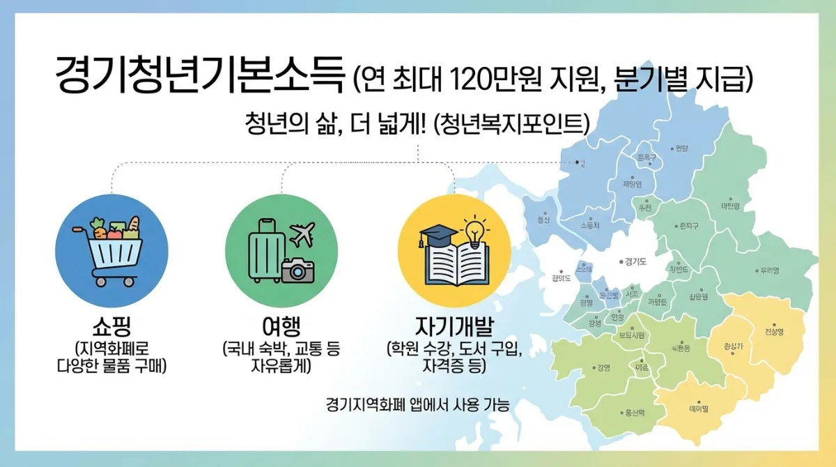 2026 경기도 청년 복지포인트 신청: 120만원 조건 및 6개월 재직 완벽 정리 2 경기도 청년 복지포인트 혜택 및 신청 인포그래픽
