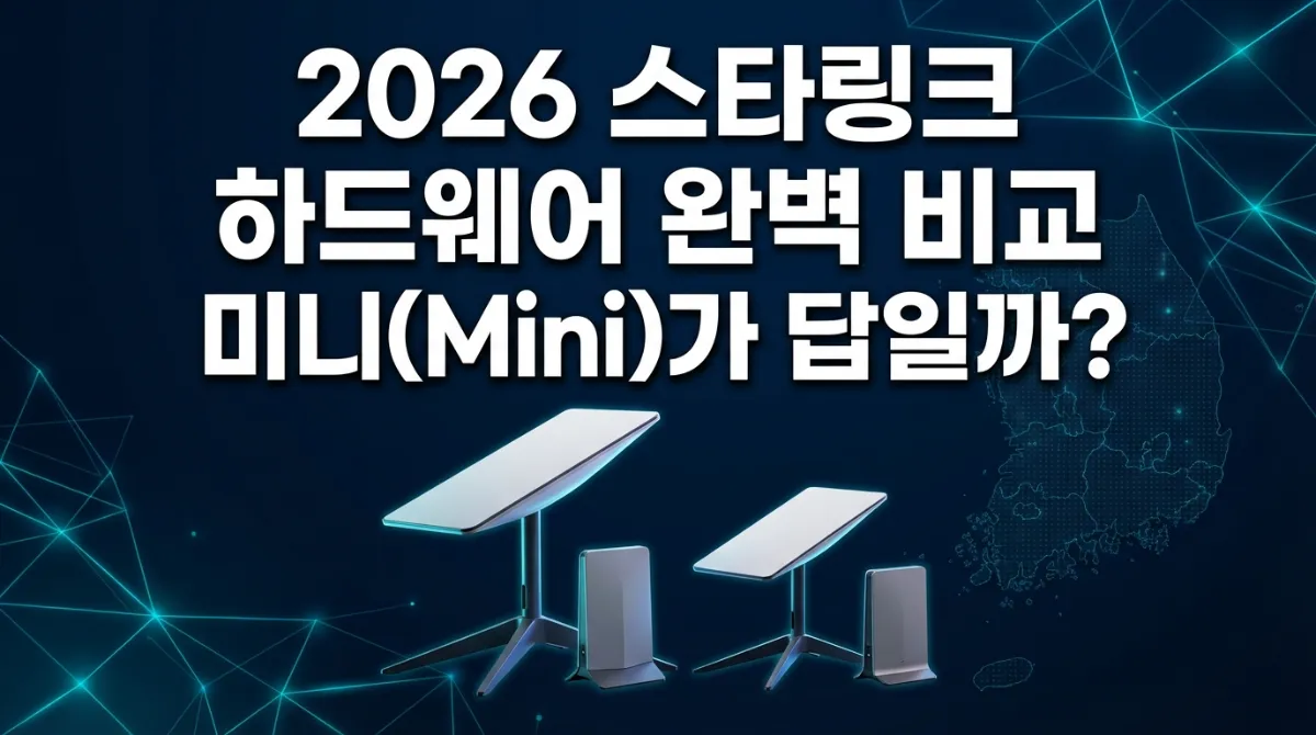 2026년 스타링크 하드웨어 제품별 성능 비교 및 요금제 분석: 스타링크 미니(Mini) 모델과 스탠다드 모델의 주요 사양 및 가격 가이드