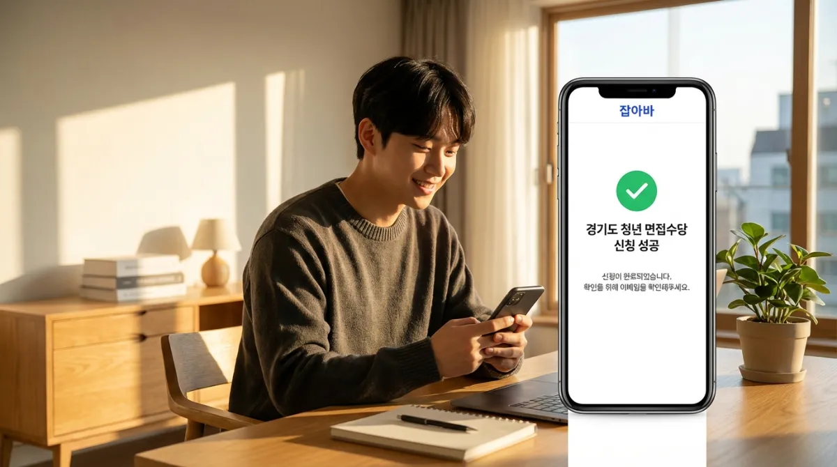 2026년 경기도 청년 면접수당 신청 자격 및 15만원 vs 50만원 진실 (면접확인서 대체 꿀팁) 2 2026년 경기도 청년 면접수당 신청 결과 확인 중