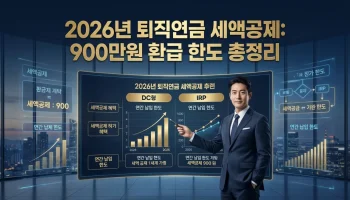 2026년 퇴직연금 DC형 IRP 세액공제: 한도 900만원과 환급액 계산 완벽 정리 2026년 퇴직연금 DC형 IRP 세액공제