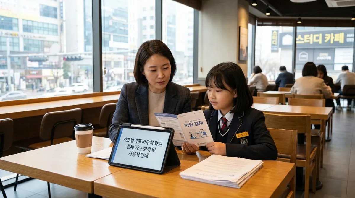 초3 방과후 바우처 학원 결제 가능? 2026년 50만원 사용처 정리 2 초3 방과후 바우처 학원 결제 사용처 안내