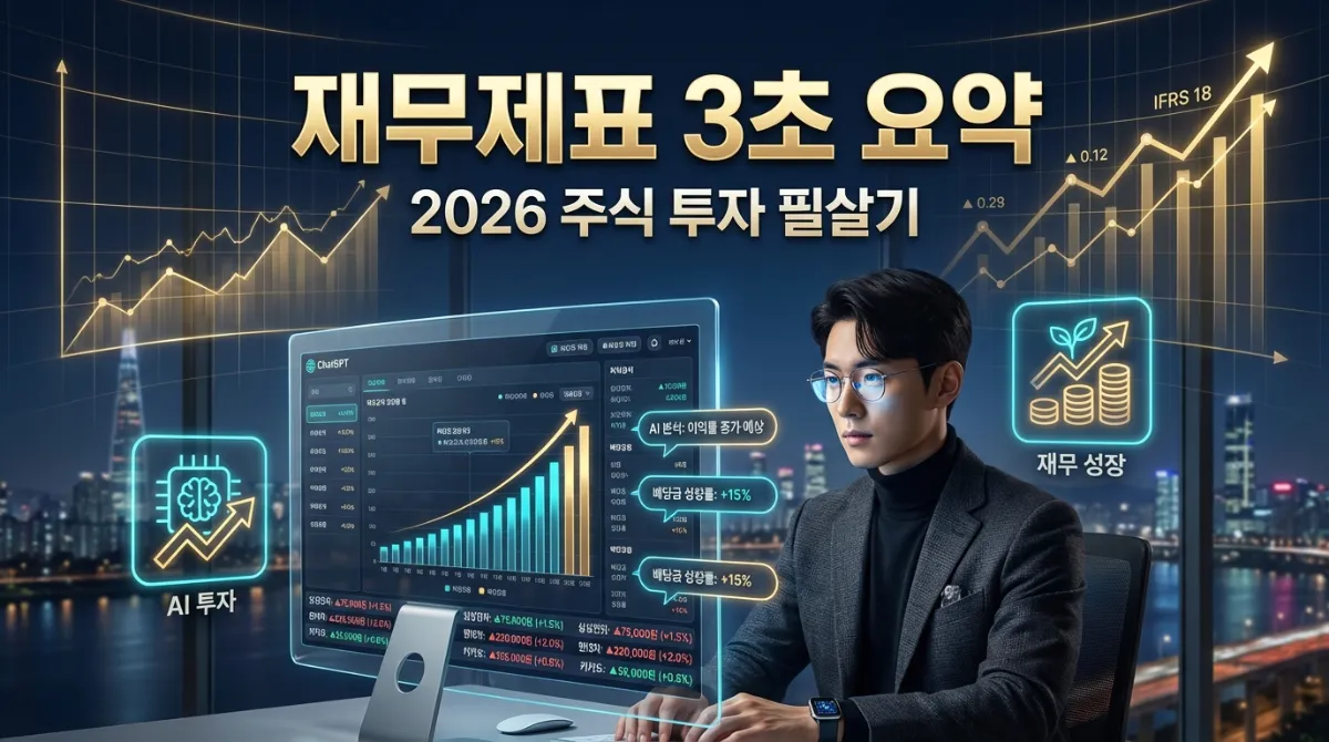 ChatGPT 재무제표 3초 요약 프롬프트