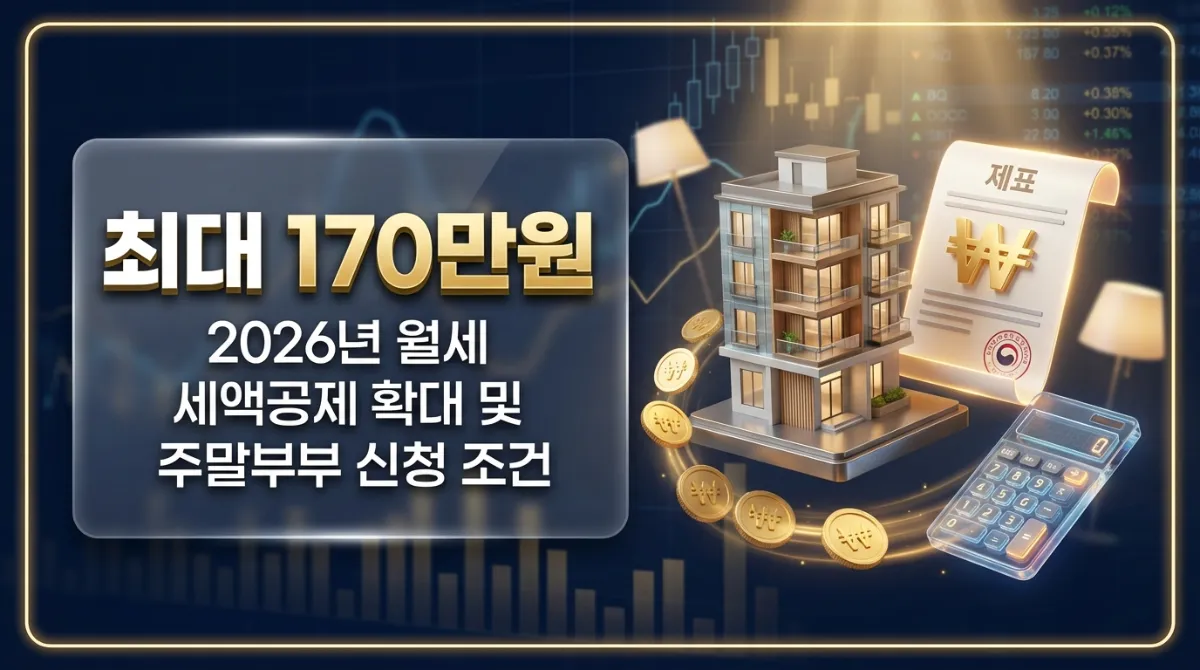 월세 세액공제 2026 확대 달라진 점 및 신청 방법