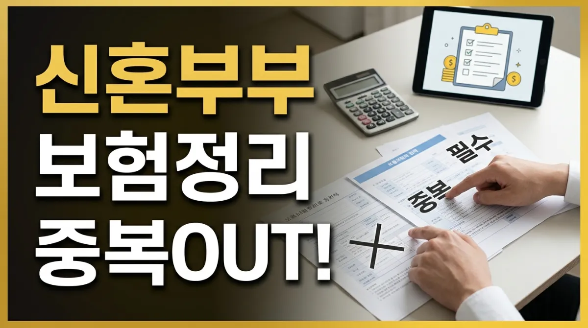 신혼부부 보험 정리 방법: 중복 피하는 우선순위