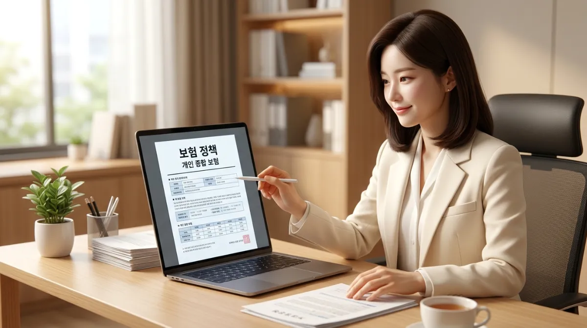 신혼부부 보험 정리 방법 노트북 여성