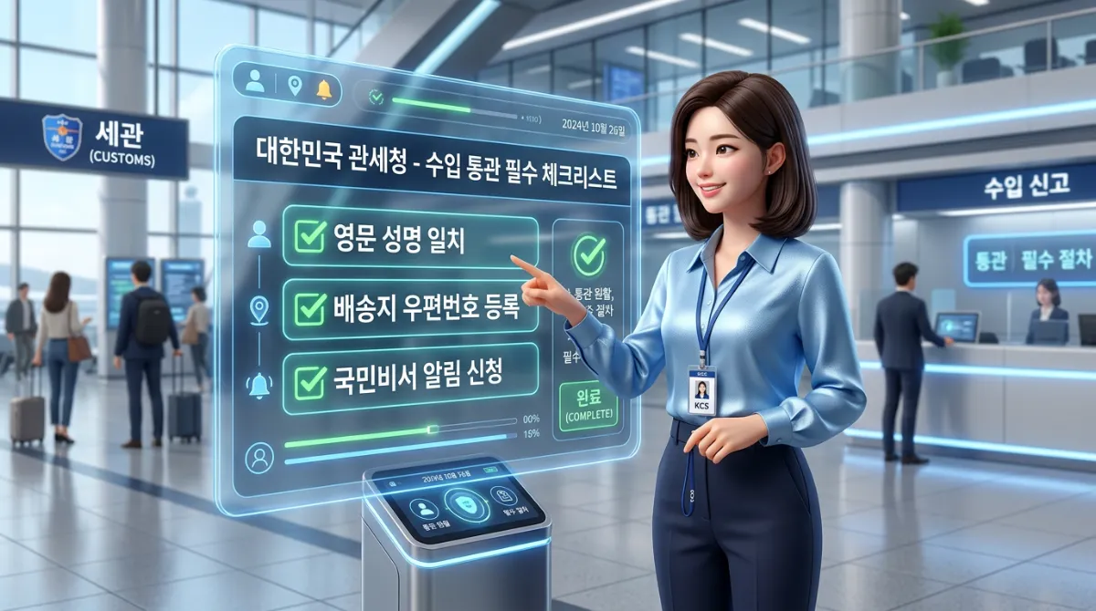 개인통관고유부호 갱신 방법 체크리스트 안내