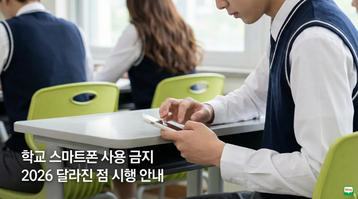 학교 스마트폰 사용 금지 2026 달라진 점 주요 안내