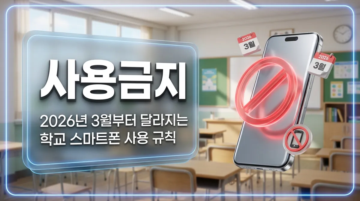 학교 스마트폰 사용 금지 2026 달라진 점 핵심 정리