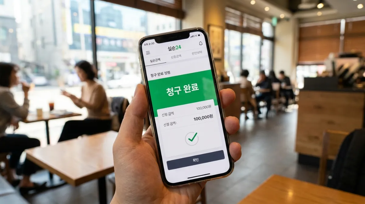 2026년 사회초년생 실비보험: 5세대 개편 전 가입해야 할까? (가격/청구법 완벽 정리) 3 실비보험 실손24 앱 간편 청구 완료 화면