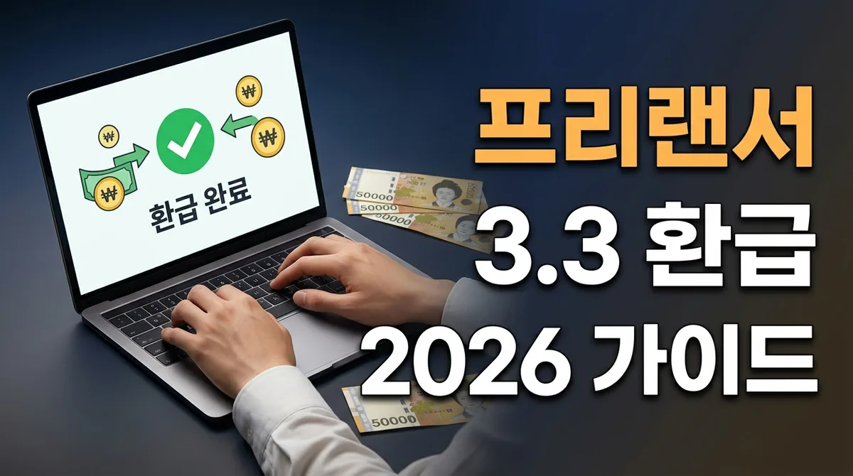 프리랜서 3.3 원천징수 환급