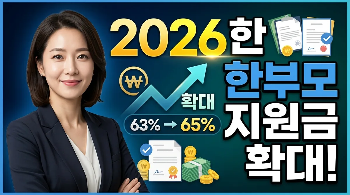한부모가족 지원금 2026 확대 신청 조건